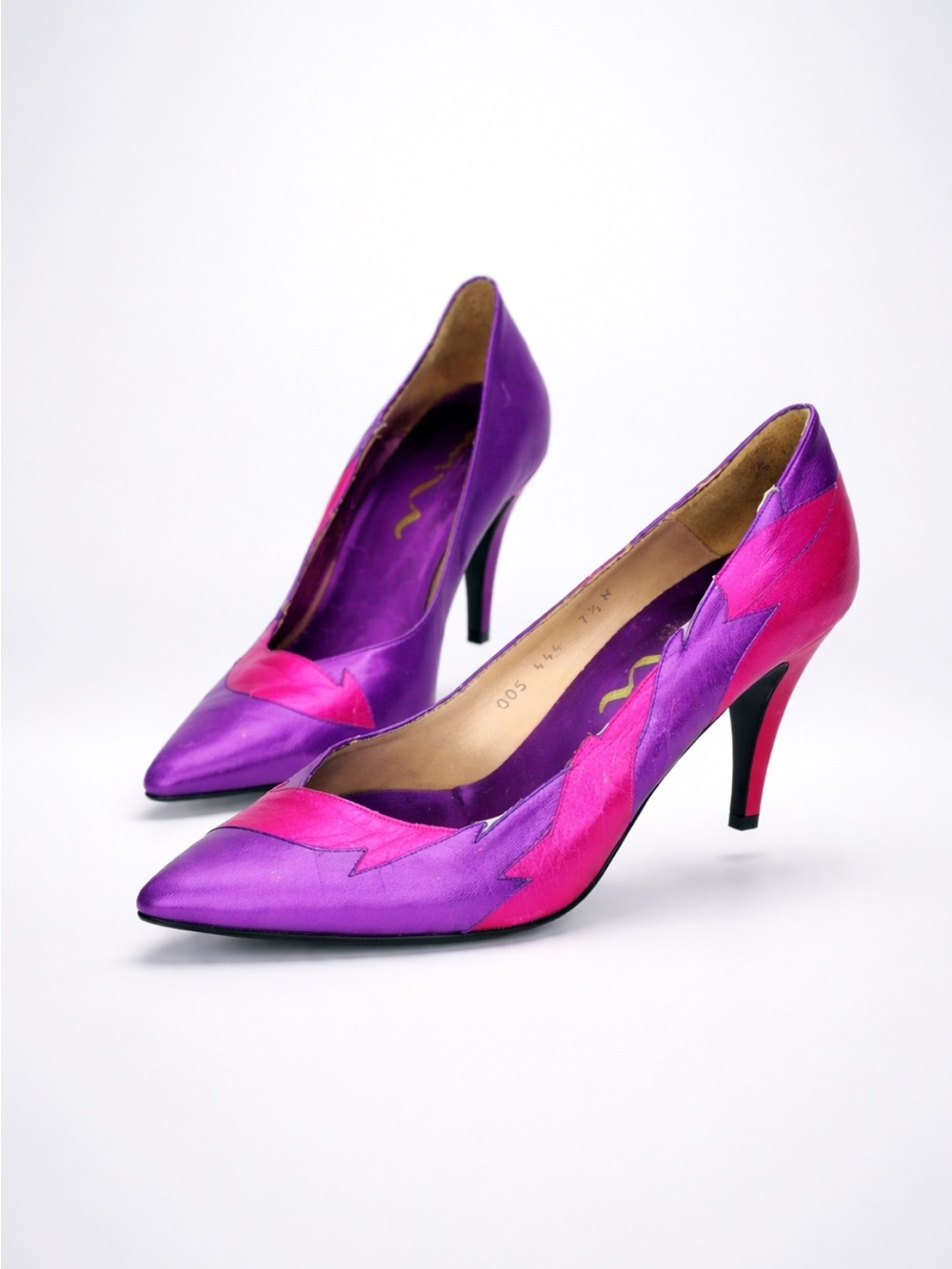 Vintage  N/Nina  Purple & Pink Retro Heels